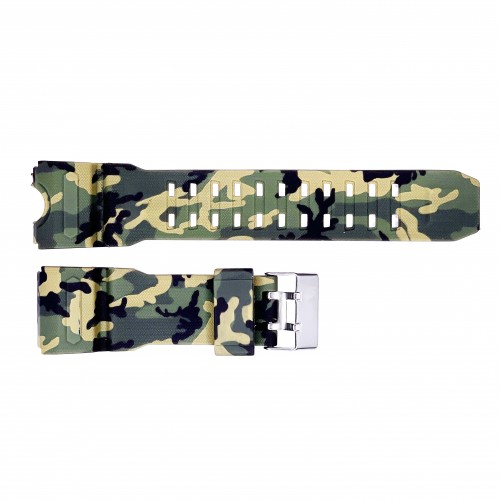Купити Ремінець для годинника Skmei 1155/1155BCMGR Camo Green каучуковий камуфляжний