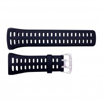Ремінець для годинника Skmei 1251/1250/1360/1167BK Black чорний каучуковий 25 см
