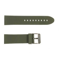 Ремінець для годинника Skmei 1469AGWT Army Green-White 24 мм силіконовий зелений