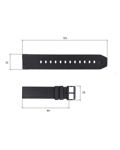 Купить Ремінець для годинника Skmei 1502BK Black