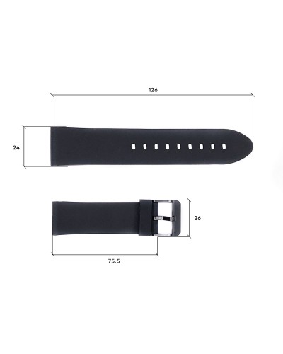 Купить Ремінець для годинника Skmei 1469BK Black