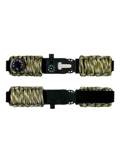 Купить Ремінець паракордовий багатофункціональний Camo Green