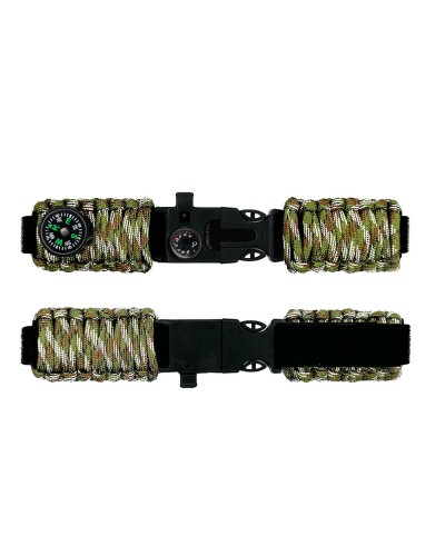 Купить Ремінець паракордовий багатофункціональний Camo Green New