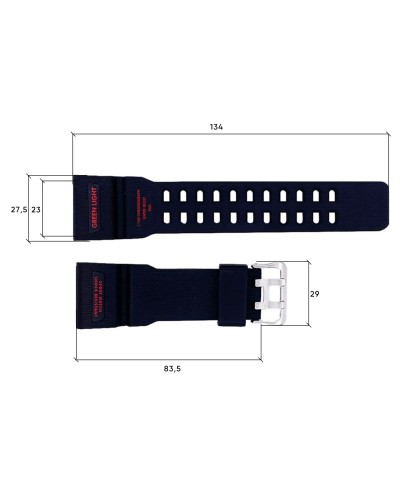 Купити Ремінець для годинника Skmei 1356/1358/1680BKRD Black-Red