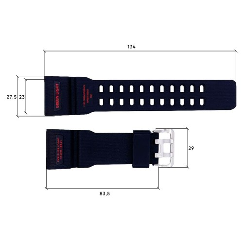Купить Ремінець для годинника Skmei 1356/1358/1680BKRD Black-Red