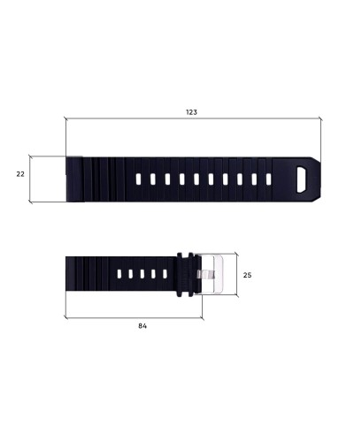 Купить Ремінець для годинника Skmei 1657BK Black