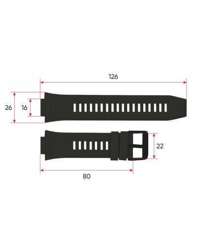 Купить Ремінець для смарт годинника Modfit Armor Black