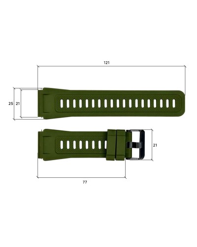 Купити Ремінець для смарт годинника K22 Army Green
