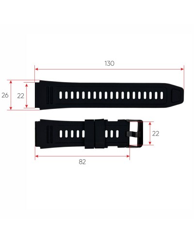 Купить Ремінець для смарт годинника K56PRO Black