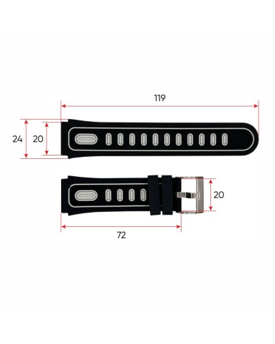 Купити Ремінець для смарт годинника DF91 Black