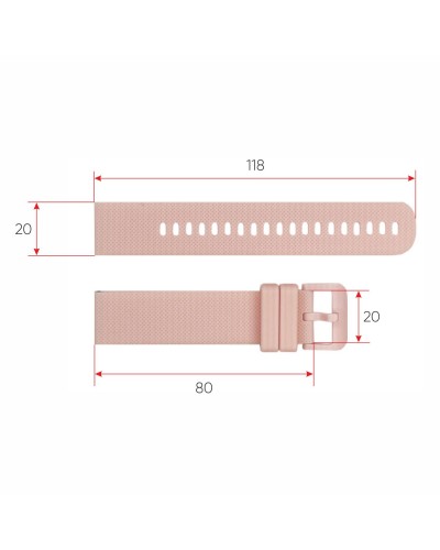 Купить Ремінець для смарт годинника K26H Pink