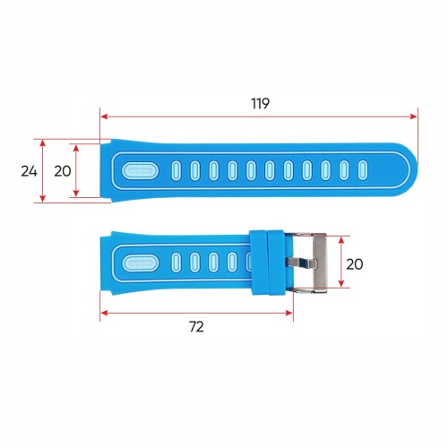 Купити Ремінець для смарт годинника DF91 Blue