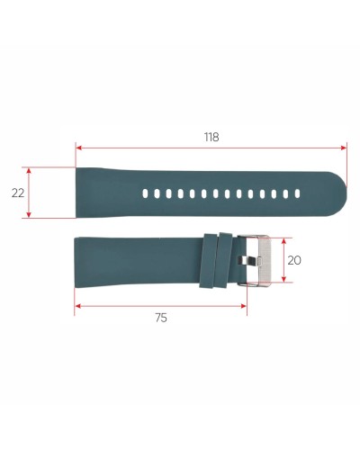 Купить Ремінець для смарт годинника ZL02D Blue