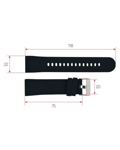 Купить Ремінець для смарт годинника Modfit Business Black