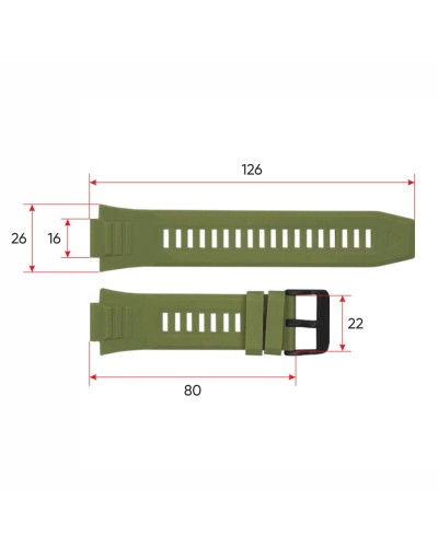 Купить Ремінець для смарт годинника Modfit Armor Army Green