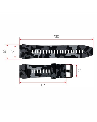 Купити Ремінець для смарт годинника Modfit Combat Camo Grey
