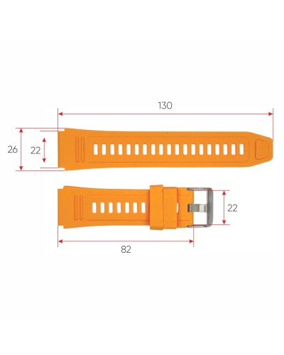 Купить Ремінець для смарт годинника Modfit Combat Orange