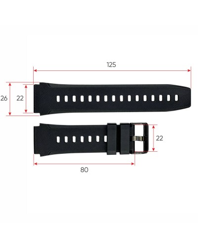 Купити Ремінець для смарт годинника C21 Black