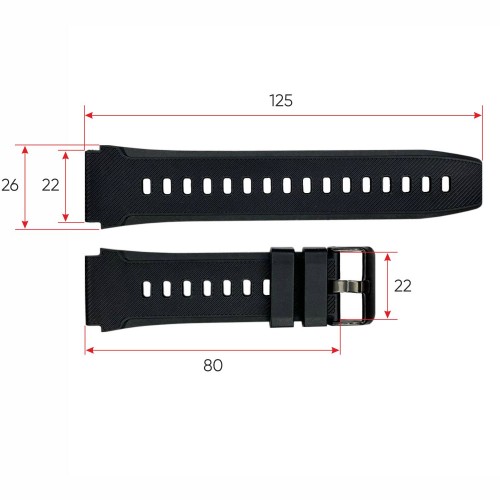 Купить Ремінець для смарт годинника C21 Black