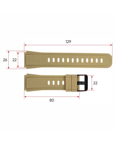 Купити Ремінець для смарт годинника Modfit Shockwave Khaki