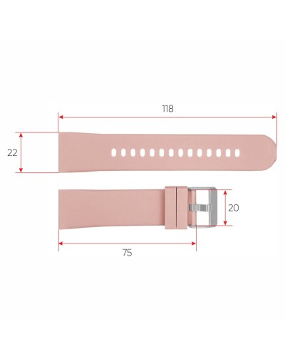 Купить Ремінець для смарт годинника Modfit Business Pink