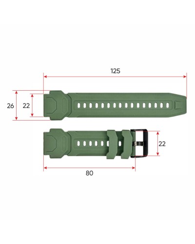 Купити Ремінець для смарт годинника C20 Army Green