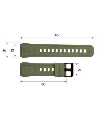 Купити Ремінець для смарт годинника K55 Army Green