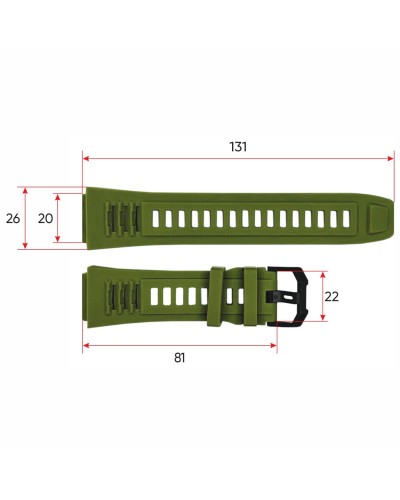 Купить Ремінець для смарт годинника АК45 Army Green