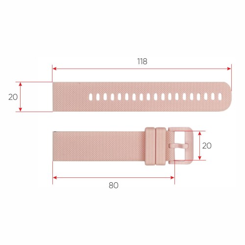 Купити Ремінець для смарт годинника Modfit Zoopex Pink