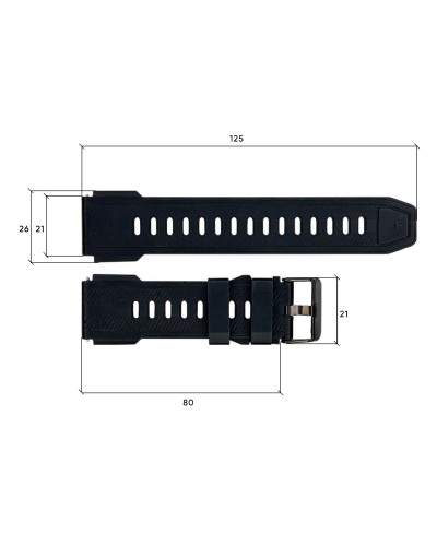 Купить Ремінець для смарт годинника C25 Black