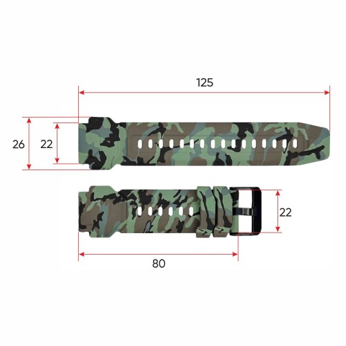 Купить Ремінець для смарт годинника C20 Camo Green