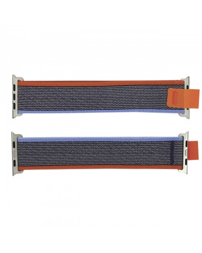 Купить Нейлоновий ремінець 42/44/45/49 мм Blue-Orange