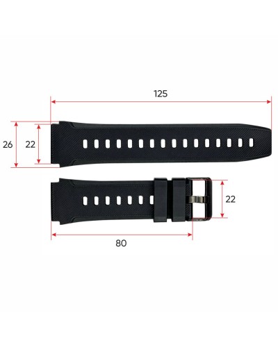 Купить Ремінець для смарт годинника Modfit Iron Black