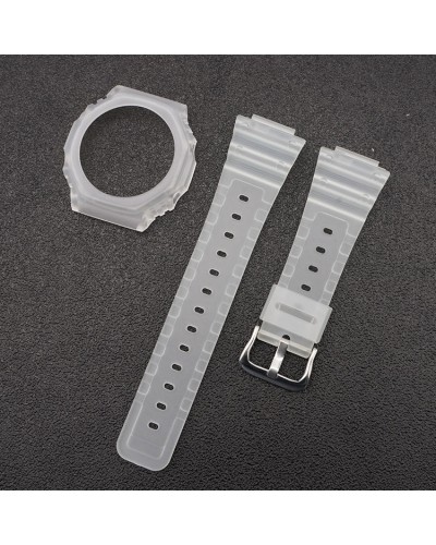 Купить Ремінець + безель (рант) для Casio G-Shock GA-2100 Transl SI
