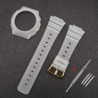 Комплект ремінець та безель Casio accessories для G-Shock GA-2100/GA-2110 напівпрозорий (1051-0810)