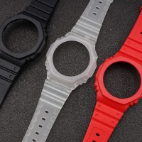 Комплект ремінець та безель Casio accessories для G-Shock GA-2100/GA-2110 напівпрозорий (1051-0810)