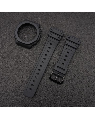 Купить Ремінець + безель (рант) для Casio G-Shock GA-2100 Black BK