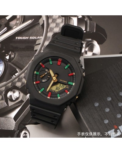 Купить Ремінець + безель (рант) для Casio G-Shock GA-2100 Black BK