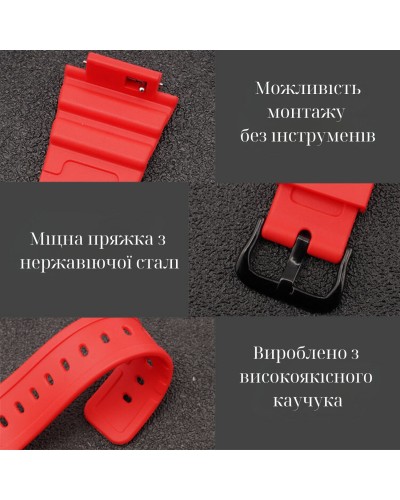 Купить Ремінець + безель (рант) для Casio G-Shock GA-2100 Black BK