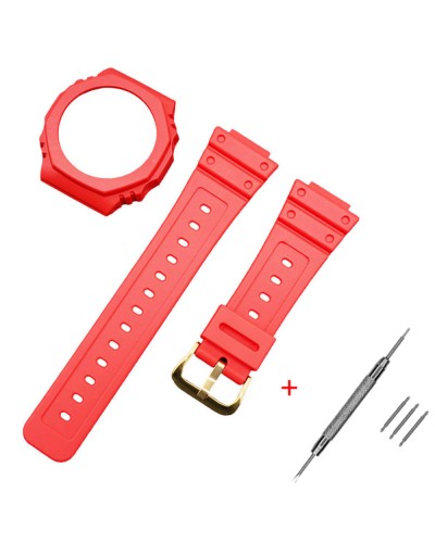Купити Ремінець + безель (рант) для Casio G-Shock GA-2100 Red GD