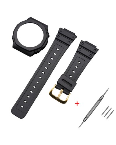 Купить Ремінець + безель (рант) для Casio G-Shock GA-2100 Black GD