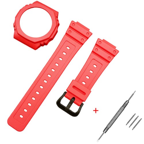 Купити Комплект ремінець та безель Casio accessories для G-Shock GA-2100/GA-2110 червоний каучук