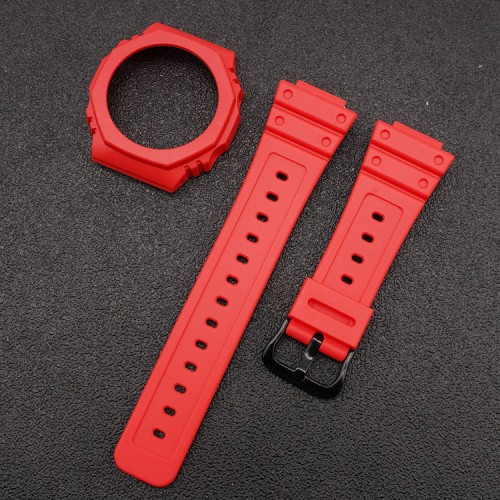 Купити Комплект ремінець та безель Casio accessories для G-Shock GA-2100/GA-2110 червоний каучук