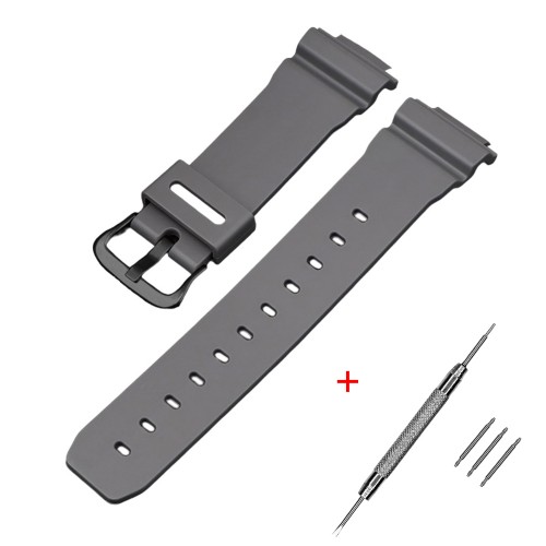 Купити Ремінець Casio accessories для Casio G-Shock DW-6900 Gray BK поліуретановий сірий