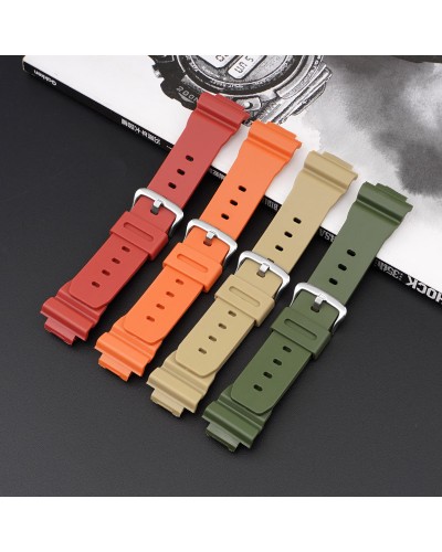 Купить Ремінець для Casio G-Shock DW-6900 Orange SI