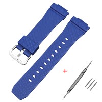 Ремінець для Casio G-Shock GM-2100 GA2100/2110 Blue Silver