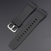 Ремінець для Casio G-Shock GM-2100 Black SI чорний поліуретановий 20,9 см (1051-0851)
