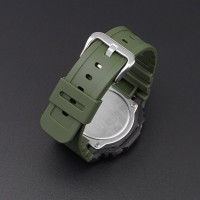 Ремінець для годинника Casio G-Shock GA-2100 Army Green SI, поліуретановий зелений браслет