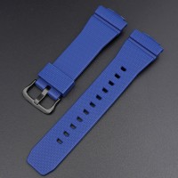 Ремінець для Casio G-Shock GM-2100 B Blue BK синій поліуретановий, довжина 20.9 см (1051-0856)