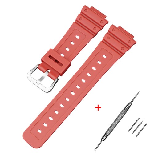 Купити Ремінець для Casio G-Shock GA-2100 Red SI червоний поліуретановий (1051-0843)